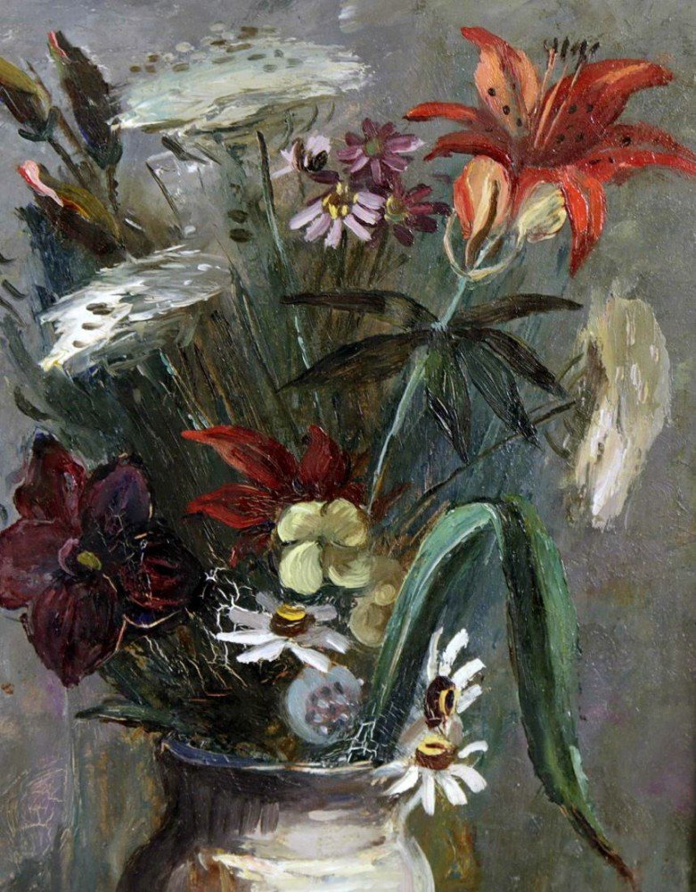 Still Life of Flowers by Louis Bosa