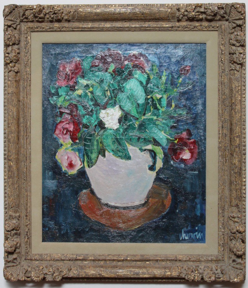 Still Life, Vase of Flowers by Louis Chervin