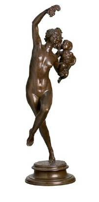 Bacchante with Infant Faun by Frederick William MacMonnies