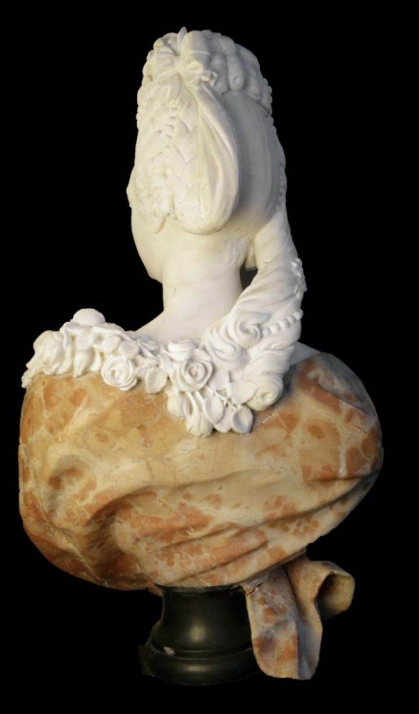 Marble Bust of Marie Antoinette by Louis-Simon Boizot
