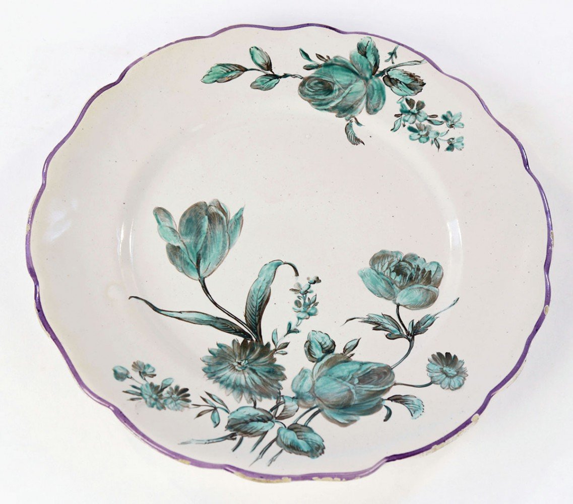 A Marseille Faience Dish by 18th Century French School