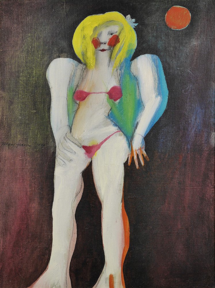 Self Portrait, 1974 - SOLD by Mary Spain