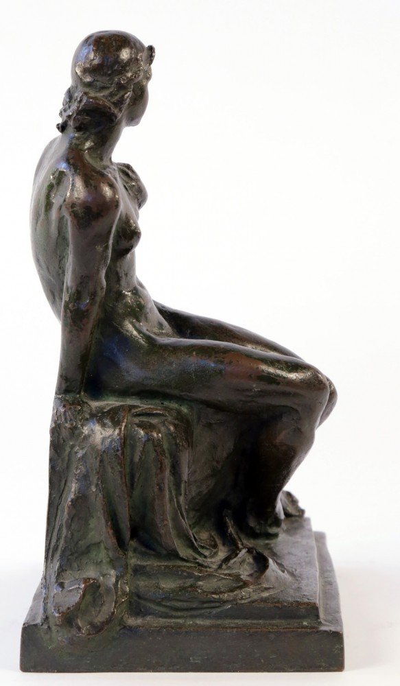 Bronze Seated Nude by Max Kalish