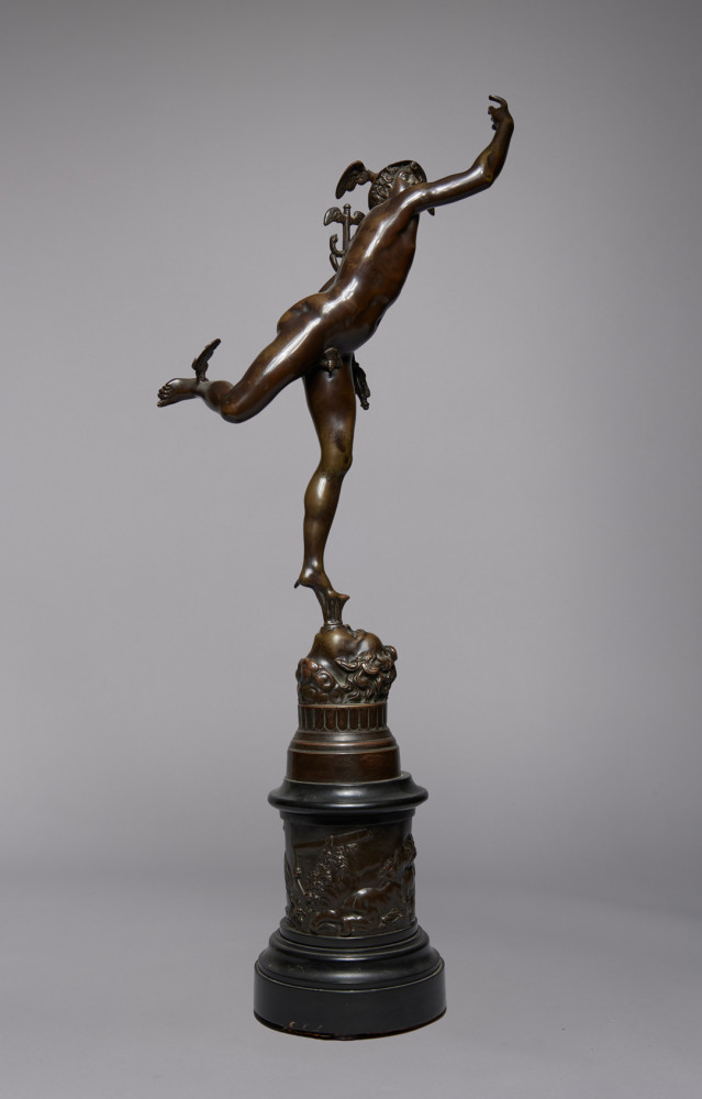 Mercury Standing on the Breath of Zeus by 19th Century Italian School