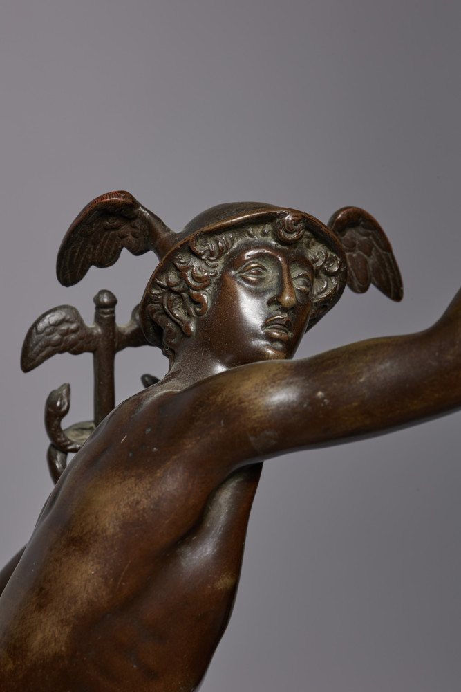 Mercury Standing on the Breath of Zeus by 19th Century Italian School
