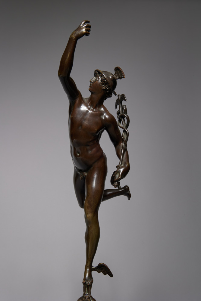 Mercury Standing on the Breath of Zeus by 19th Century Italian School
