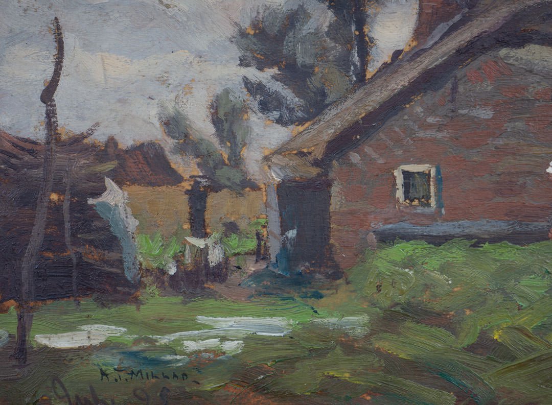 Barn Scene by Addison Thomas Millar