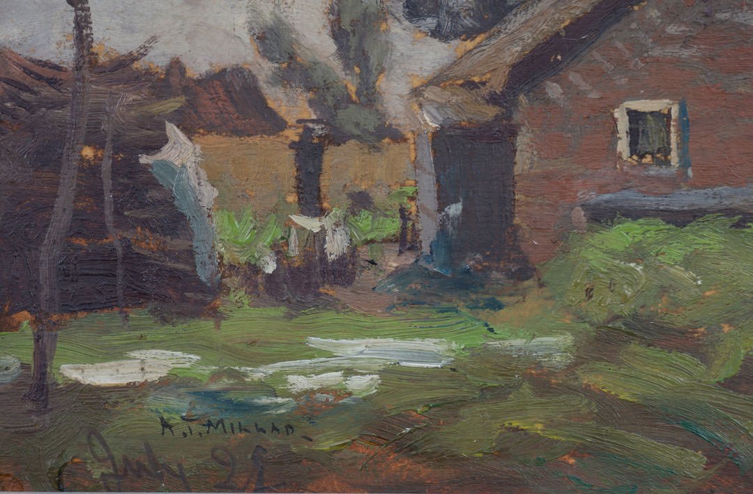 Barn Scene by Addison Thomas Millar