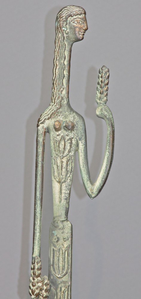 Modern Greek Bronze Figure of Bounty