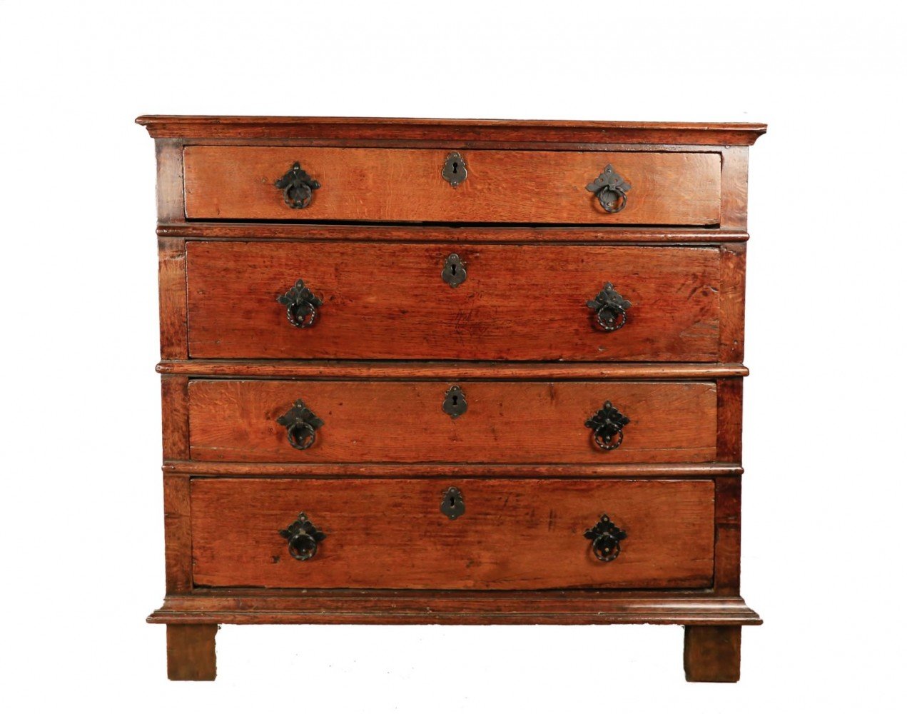 English Oak Chest of drawers, 17thc.