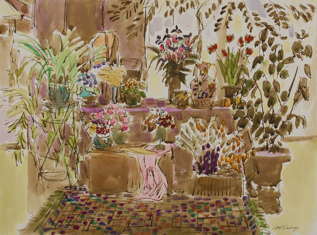 Still Life with Flower Vases by Joseph Benjamin O’Sickey