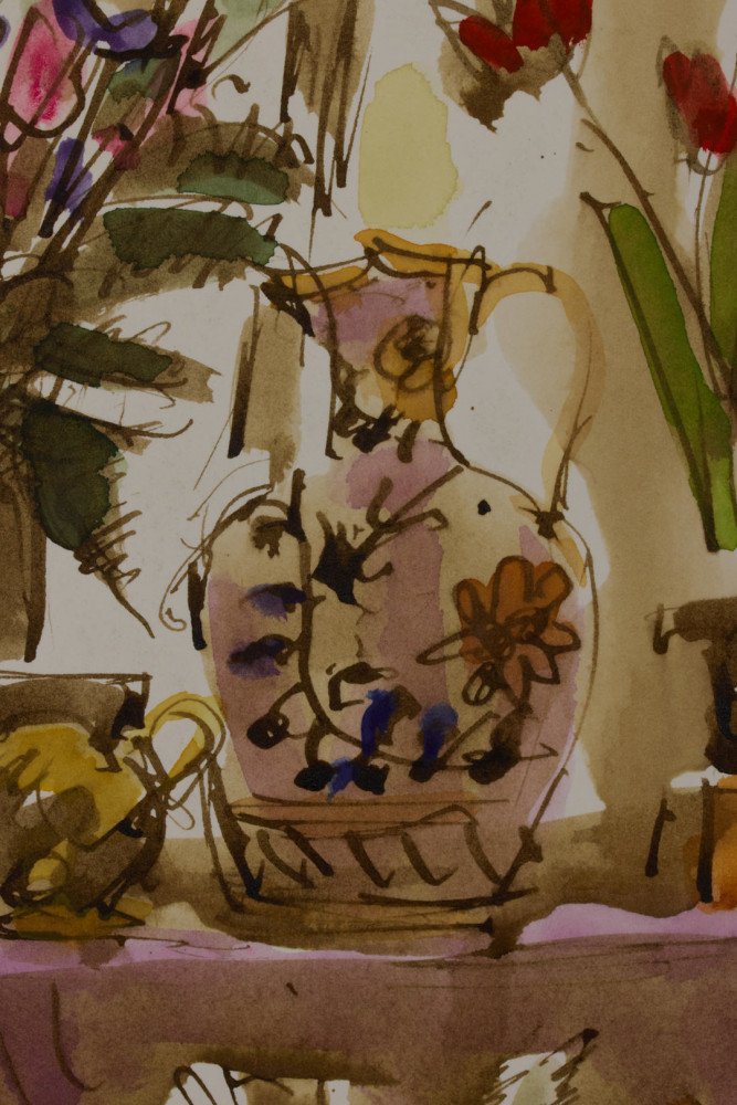 Still Life with Flower Vases by Joseph Benjamin O’Sickey