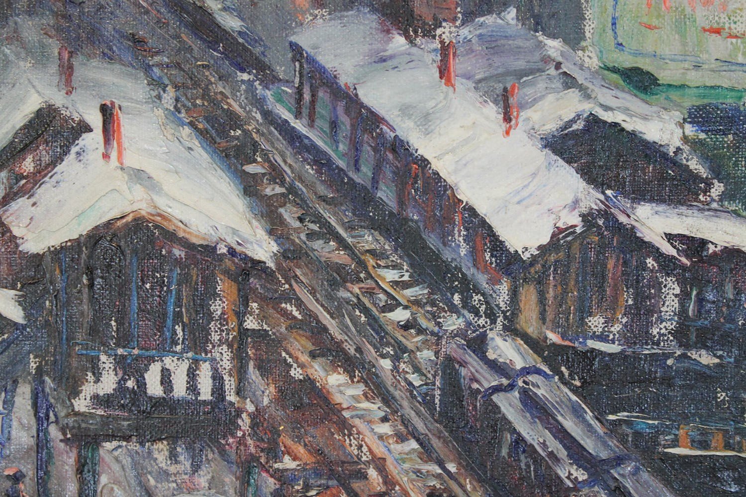 Rail Scenes, New York City by Louis Bosa
