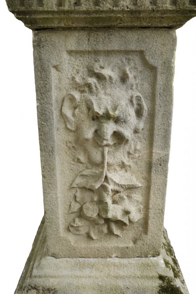 Carved Limestone Sculpture: 