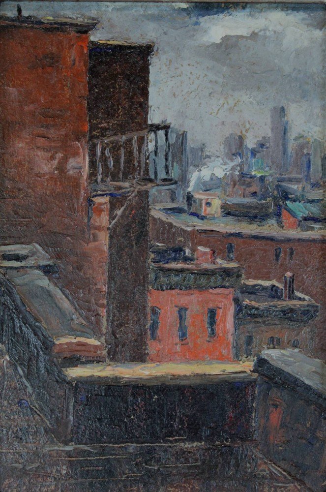 Rooftops, New York City by Louis Bosa