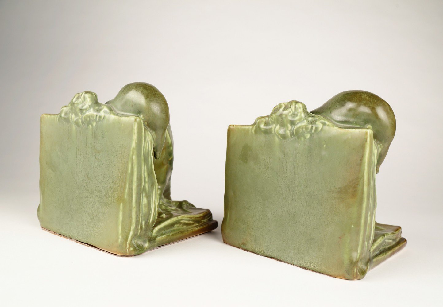 Pair of Rookwood Bookends by Rookwood Pottery Co.