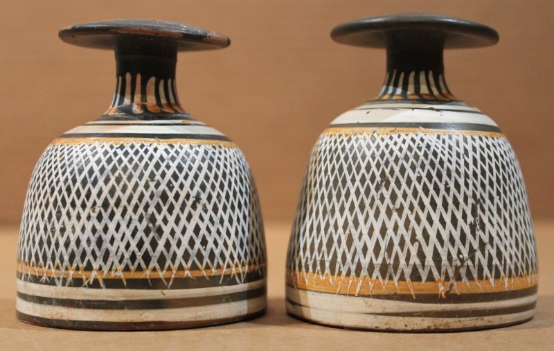 A Fine Pair of South Italian Inkwells