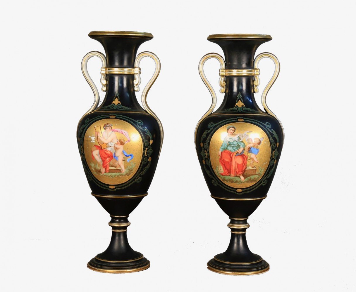 Pair of Vienna Porcelain Vases, c.1900