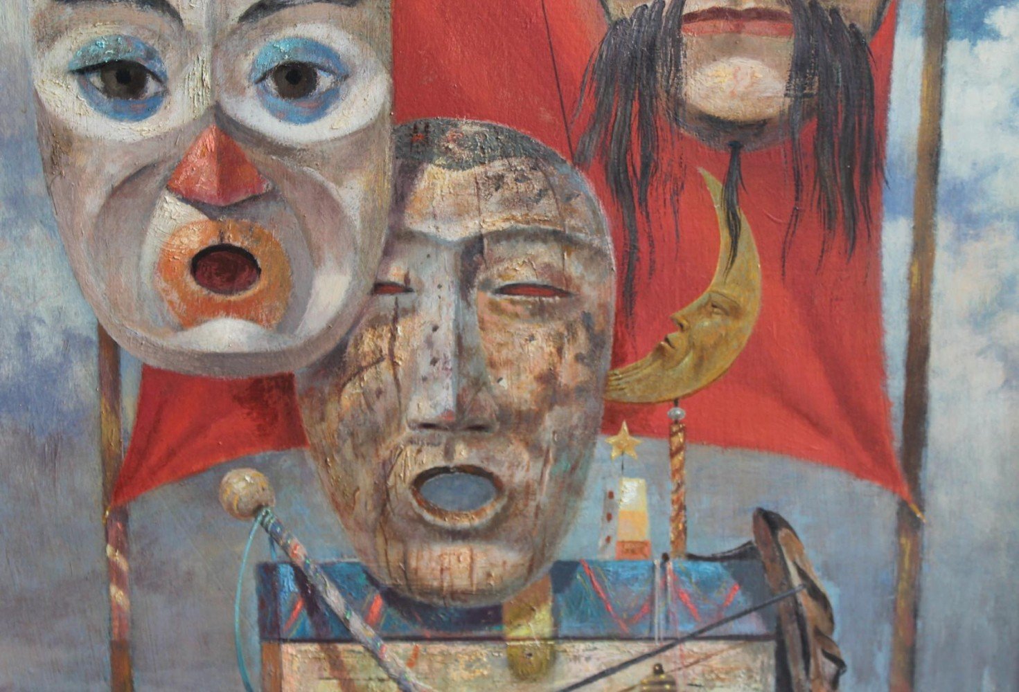 Three Masks by Paul Riba