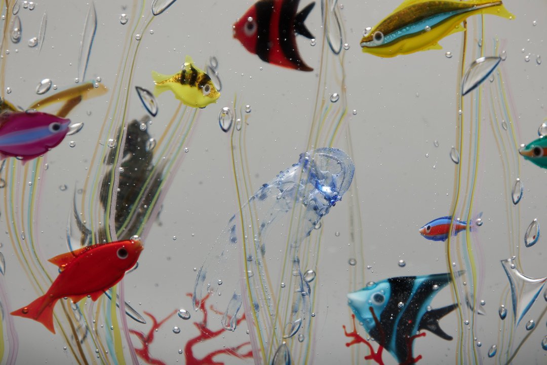 Murano Glass Aquarium by Elio Raffaelli