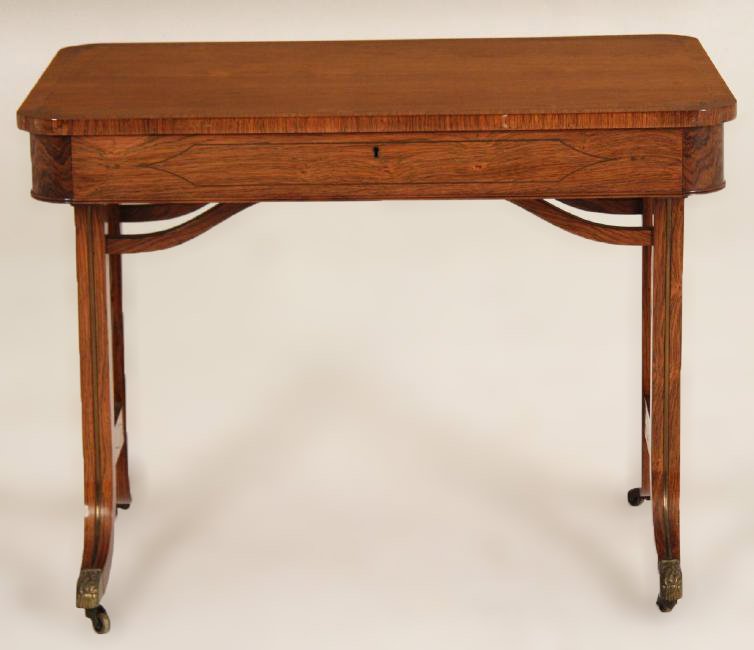 A Regency Rosewood Writing Desk / Side Table