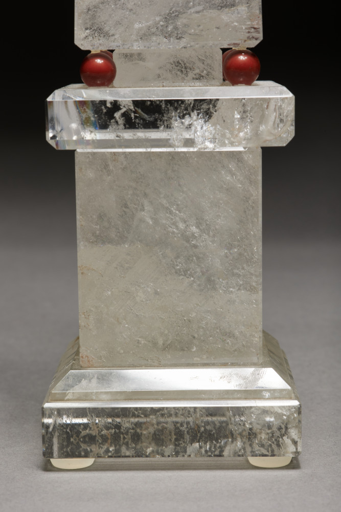 Pair of Rock Crystal Obelisks