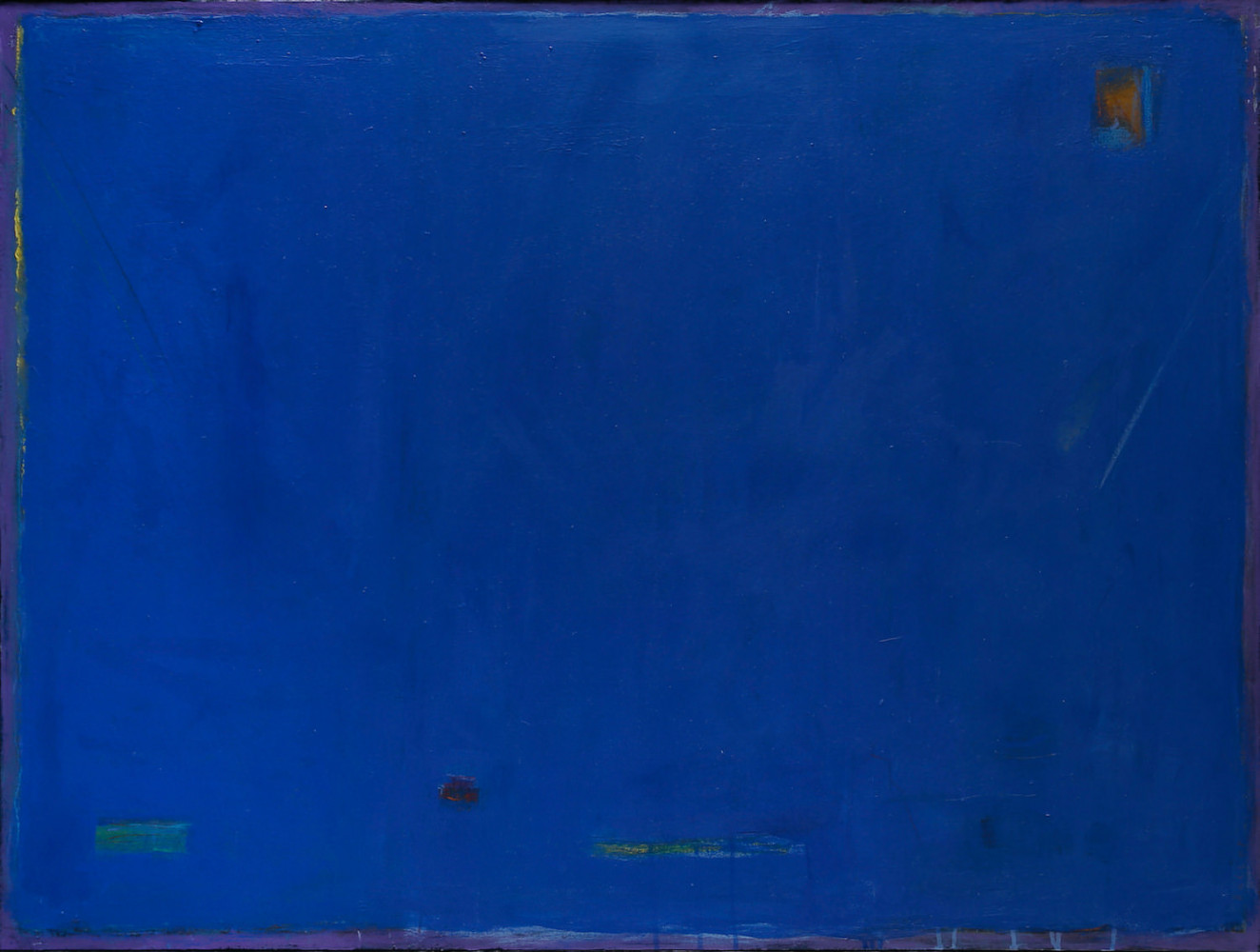 Untitled, Abstract in Blue by Roger Bollen