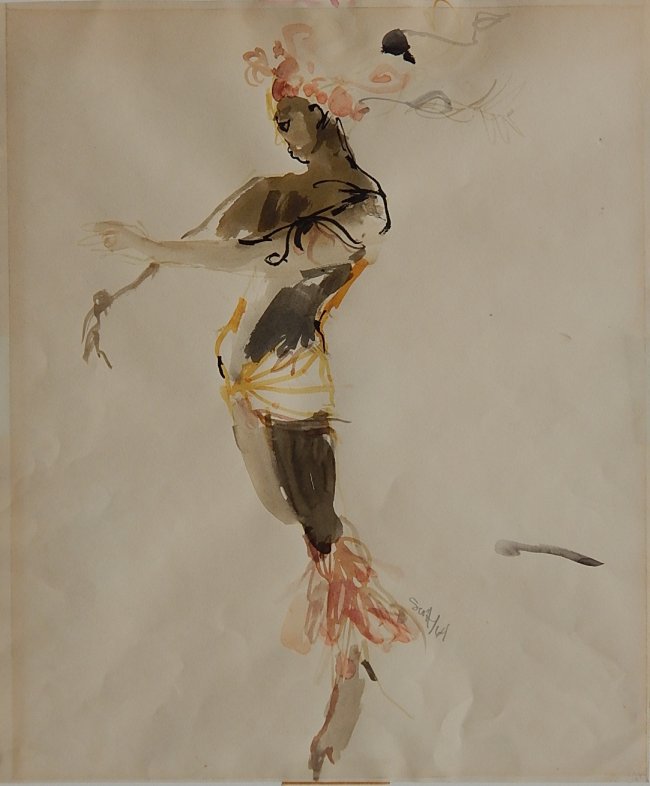 Study for a theatrical costume by Sam Scott