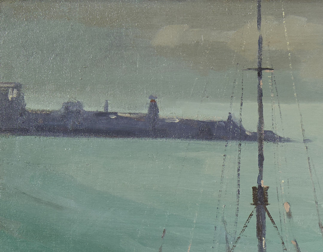 Boats, San Pedro Harbor by Paul Starrett Sample