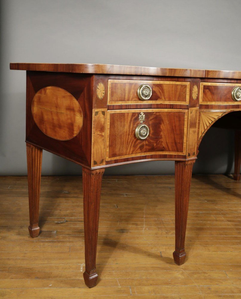 An Extremely Fine George III Mahogany Inlaid Sideboard, from the estate of J. L. Severance and attributed to Gillows and Co. by 18th Century British School