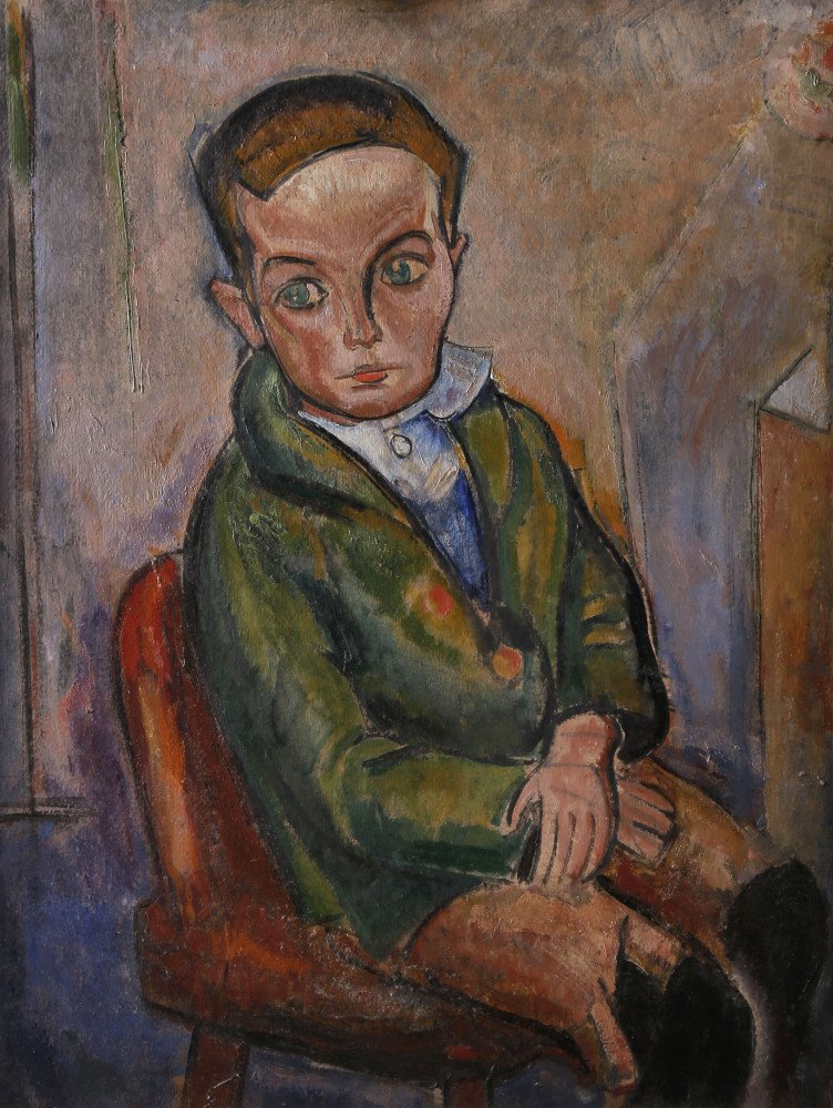 Seated Boy by William Sommer