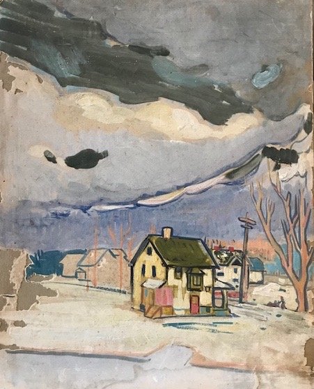 Study for ‘Houses and Pink Clouds’, Lakewood by William Sommer