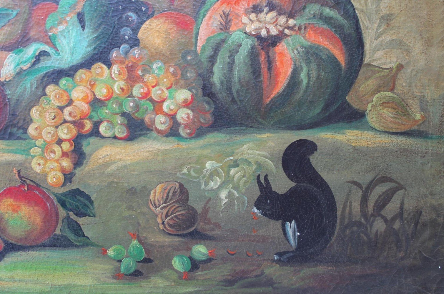 Still Life with Fruit and Birds by 20th Century Italian School