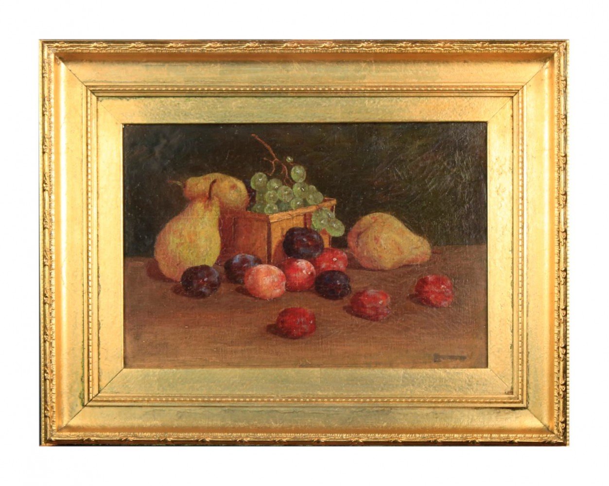 19thc. American School- Still Life with Fruit by 19th Century American School