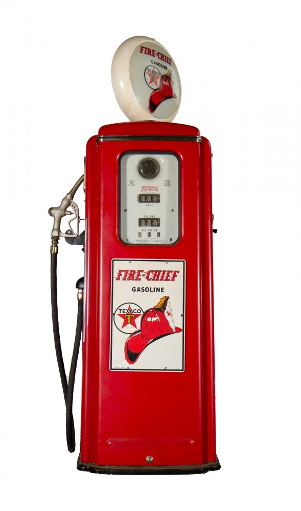 Texaco Fire Chief Gas Pump | Inventory | WOLFS Fine Paintings and Sculpture
