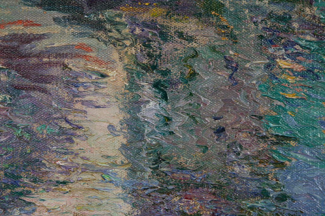 Fishing Boat Reflections, France by Abel G. Warshawsky