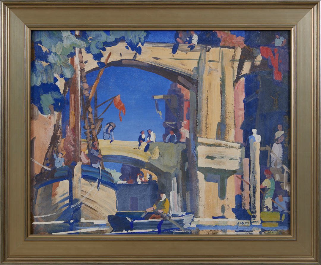 Venetian Canal by Frank Nelson Wilcox