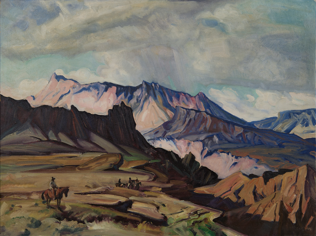 Western Landscape by Frank Nelson Wilcox