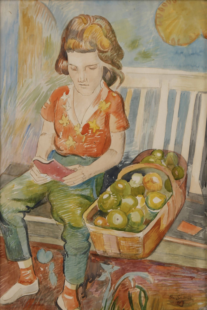 Green Apples, 1943 - SOLD by William Sommer