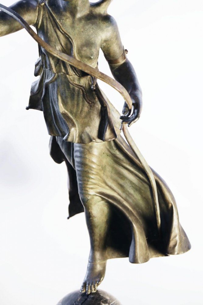 Italian Grand Tour Bronze Figure of Nike, or Winged Victory