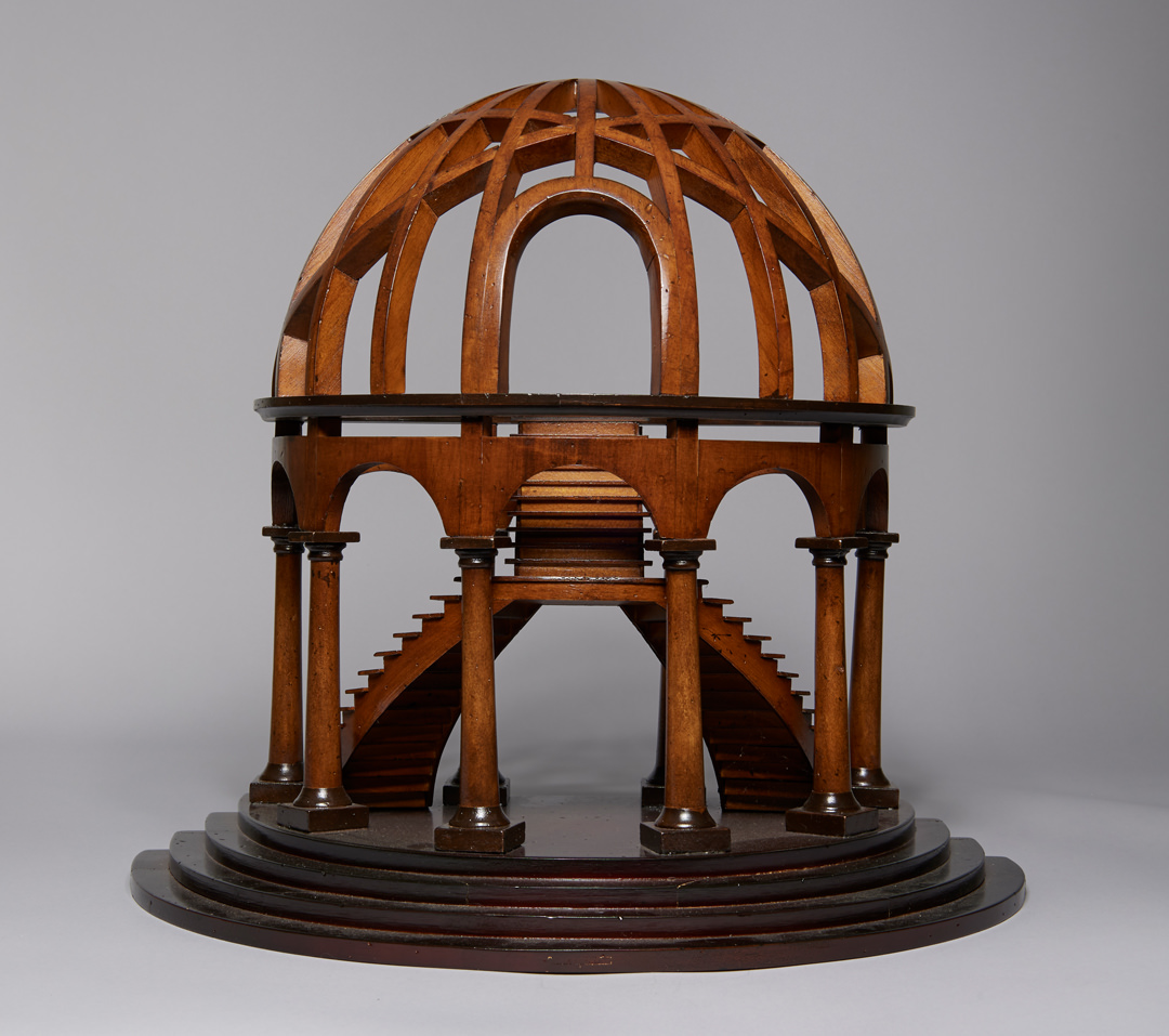 Authentic Models Demi Dome Architectural Model Wooden Staircase