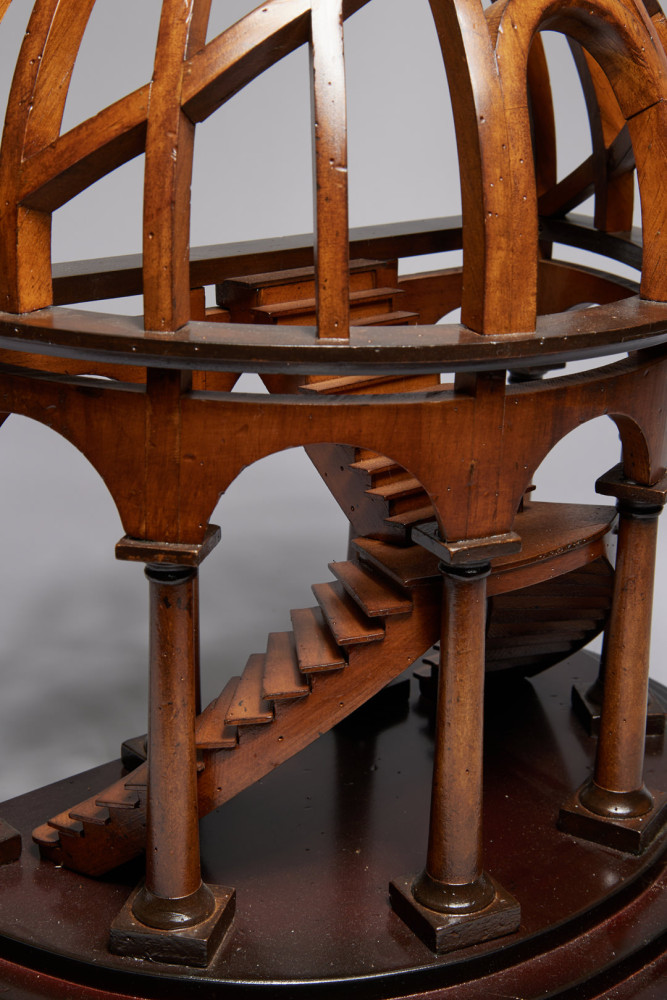 Authentic Models Demi Dome Architectural Model Wooden Staircase
