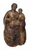 Figurative Carved Giltwood Sculpture: 