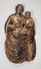 Figurative Carved Giltwood Sculpture: 