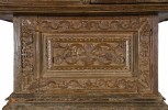 Walnut Table Sculpture: 16th/17th Century Italian Baroque Altar Table 