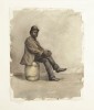 Gentleman Seated on a Barrel by 19th Century American School