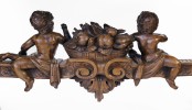 Walnut Decorative Arts: 19th Century Italian Renaissance Style Marble Top Library Table by 19th Century Italian School 