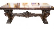 An Italian Baroque Style Walnut Library or Refectory Table, American, late 19thc. 