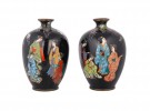 A Pair of Japanese Cloisonne Cabinet Vases