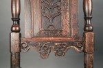 17thc. American or Dutch Carved Side Chair